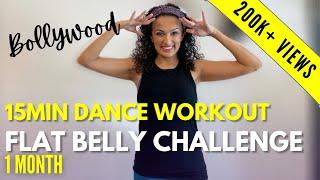 18 minute FLAT BELLY Bollywood Dance Workout with Sabah | Burns 150-250 cal | 1 month challenge