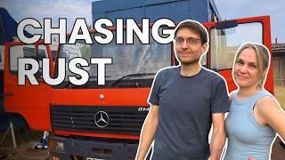 OFF-GRID Camper Conversion Project | Pete Learns To Patch Weld | Horsebox CAMPER TRUCK