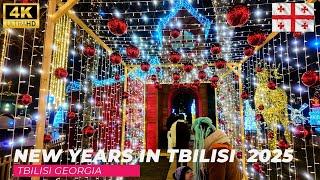 【4K】New Years In Tbilisi Georgia | Virtual Walking | თბილისი 2025