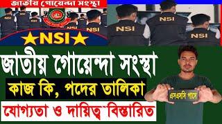 NSI কী? NSI কাজ কী? NSI কি কি পদ রয়েছে বিস্তারিত আলোচনা।।nsi job circular 2023