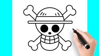 How to draw Luffy's Pirate Flag