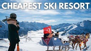 CHEAPEST place to SKI in TURKEY 