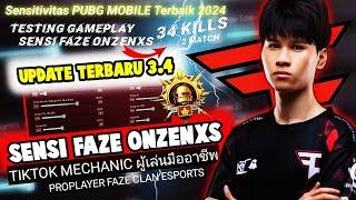 SENSITIVITAS PUBG MOBILE TERBAIK 2024‼️Sensi Faze Onzenxs Update 3.4 | New Update PUBG MOBILE 2024