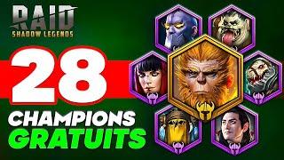 Tier list de champions gratuits ️Codes promo Raid Shadow Legends️FR 2024