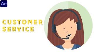 Customer Service Animation | After Effects Tutorial