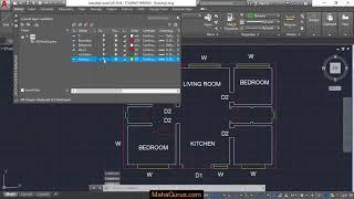 The OFF and Turn All Layers ON AutoCAD Commands- OFF and On AutoCAD in Hindi