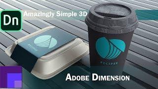 3D Design for Everyone with Adobe Dimension 2020 - Beginners Guide to Ray Tracing with Simple Models