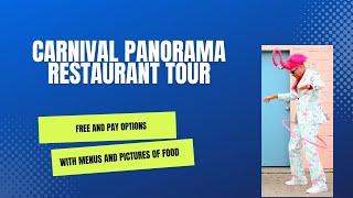 Carnival Panorama Restaurants Overview