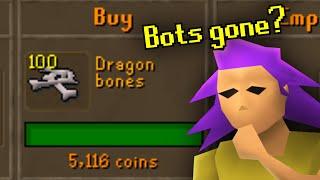 Runescape Bot Farms are Disappearing and Prices are going up!