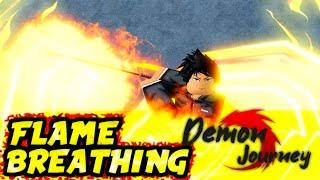 FULL Flame Breathing Style Showcase in Demon Journey!
