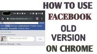 How To Use Facebook Old Version On Chrome Browser