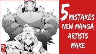 Top 5 Mistakes New MANGA ARTISTS Make and Why YOU SUCK at Making Manga