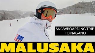 Snowboarding trip to Nagano with son. Malusaka vlog.