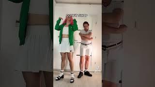 Girlfriend & Boyfriend Clothes Swap! #funny #clothesswap #tiktok