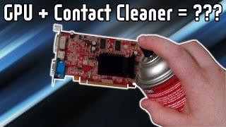 Is it okay to spray contact cleaner on PC parts?