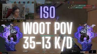 TH Wo0t POV Iso on Lotus  35-13 K/D (VALORANT Pro POV)