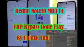 Note 10  MIUI 14 (redmi m2101k7ag) FRP bypass new security update 2023 via unlocktool