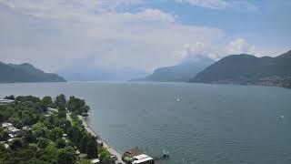 Drone sul lago di Como a Dervio (LC)