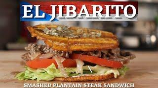 El Jibarito [Smashed Plantain Steak Sandwich]