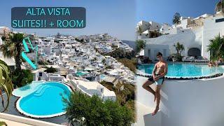 WE STAYED AT ALTA VISTA SUITES IN SANTORINI!! (GREECE) + FULL ROOM AND HOTEL OVERVIEW.