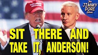 Anderson Cooper FORCED To Listen To Trump Crap On Biden & Harris