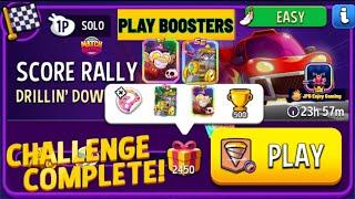 Play 2 Booster/ Drillin'Down+Rainbow Solo Challenge Score Rally/2450 Score/ Match Masters