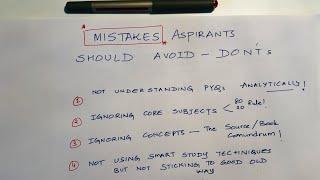 What aspirants should NOT do while studying for UPSC Exam | Don’ts of UPSC by Manuj Jindal