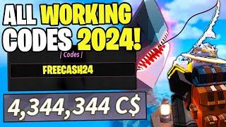 *NEW* ALL WORKING CODES FOR FISCH IN 2024! ROBLOX FISCH CODES