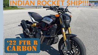 2022 Indian FTR R Carbon HONEST Review 4K FTR-R demo! 1200