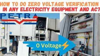 How to do zero voltage verification in any electricity equipment and AC? #how to 0 voltage check ac