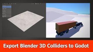 Blender 2.8 & Godot 3 : Export/Import 3D Colliders