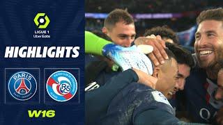 PARIS SAINT-GERMAIN - RC STRASBOURG ALSACE (2 - 1) - Highlights - (PSG - RCSA) / 2022-2023