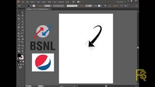 illustrator tutorial logo design in hindi bsnl  and pepsi logo