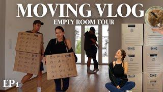 MOVING VLOG EP. 1 // Empty room tour, so war der Ausblick unserer alten Wohnung, Packing,