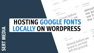 WordPress Self Hosted Google Fonts Tutorial 2020 - How To Host Google Fonts Locally On WordPress