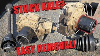 How To Remove Stuck CV Axle Joint From SXS/UTV Differential or Transmission - RZR, KRX, Maverick X3