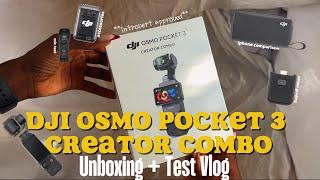 My first camera: Unboxing my DJI Osmo Pocket 3 + Test Vlog. Best camera for shy vloggers