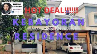 Hot Deal!!!!! Rumah Dijual Murah Di Kebayoran Residence Bintaro Sektor 7 Tangerang Selatan