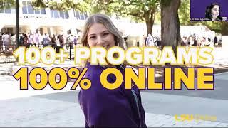 Virtual Open House | LSU Online Webinar | November 30, 2023