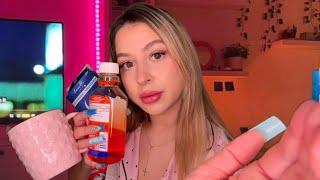 ASMR Girl who is obsessed with you takes care of you while you’re sick