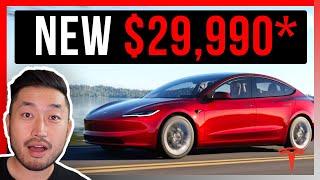Tesla Releases NEW Model 3 LR RWD for $29,990*
