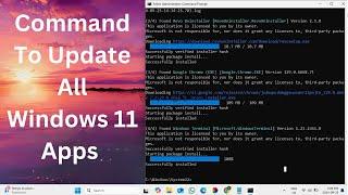 Update All Windows Applications in One Go | Winget Upgrade 2024