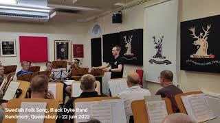 Maxime Girod conduct the Black Dyke Band - Swedish Folk Song - Queensbury, Bandroom