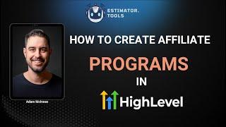 How To Create Affiliate Programs in Go High Level