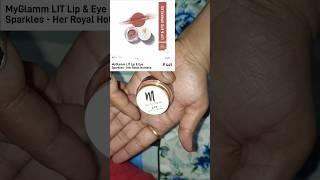 #myglamm lip&eye sparkles #shorts #youtubeshorts #viral