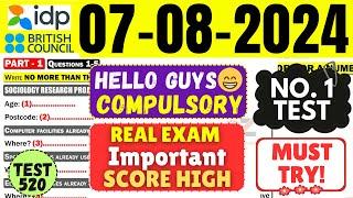 IELTS Listening Practice Test 2024 with Answers | 07.08.2024 | Test No - 521