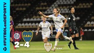 SÚPERCAMPEÓN Boca 4-2 San Lorenzo | GOLES Superfinal 2021 - Fútbol Femenino - #FUTBOLenDEPORTV