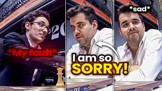 Nepo Apologises to Caruana after their Intense Final Game at the Candidates 2024