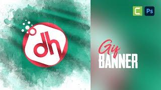 How to Make Web Banner Design in Photoshop Tutorial  Create GIF Animation Ads Banner