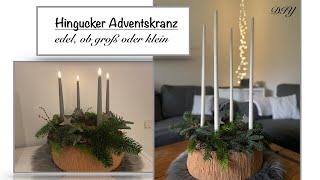 Hingucker Adventskranz mit wenig Zutaten fix selbstkreieren / Deko Jana